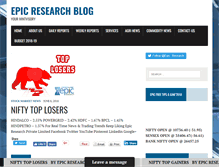 Tablet Screenshot of epicresearchblog.com